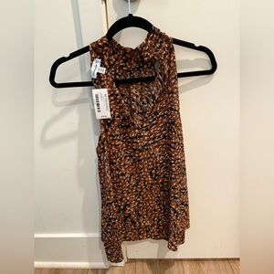 Veronica M Leopard Print Sleeveless Top